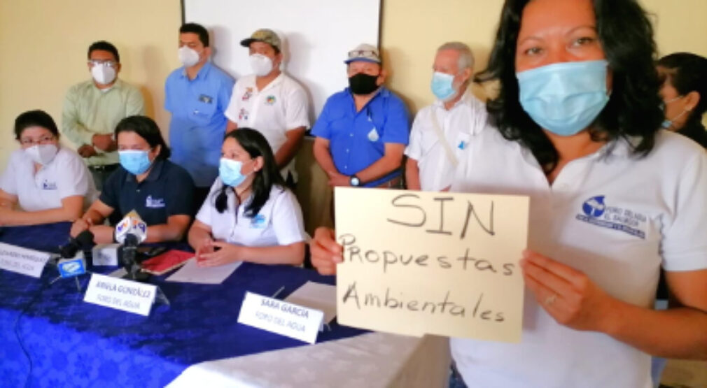 En El Salvador: Organizaciones alertan falta de propuestas sobre sustentabilidad ambiental y derecho al agua en programas electorales de diputaciones.